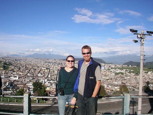Tony and Janel at the Panecillo 