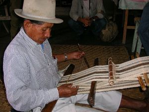 Using a traditional backstrap loom