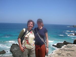 Christa and Kerensa on the Isla de Plata
