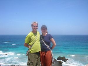 Tony and Kerensa at the Isla de Plata