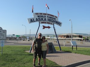 Historic Mile 0 of the Alaskan Highway