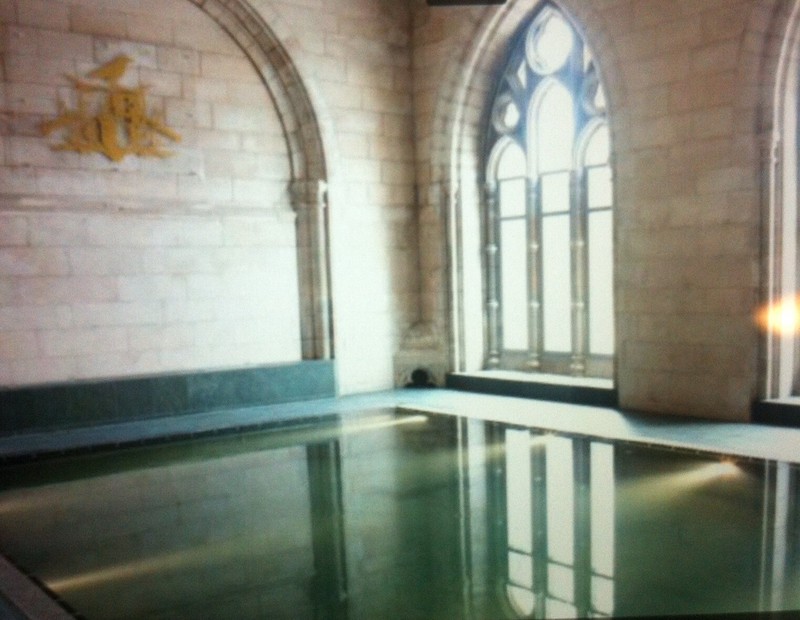 The chapel pool