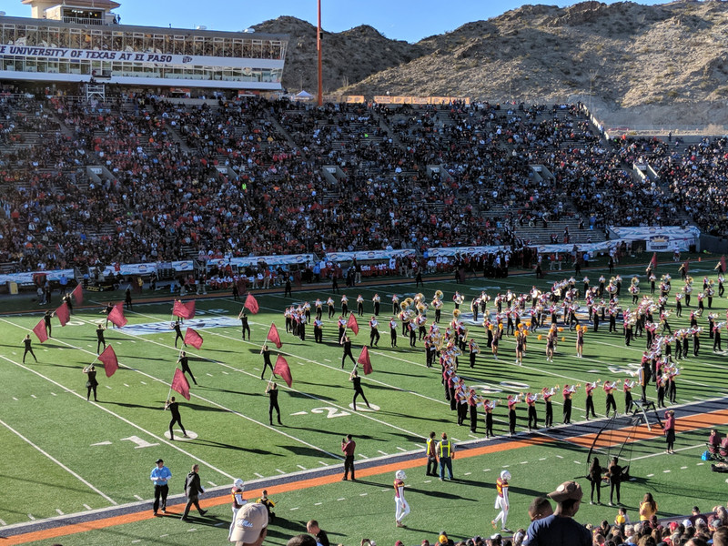 halftime show from the Arizona State band