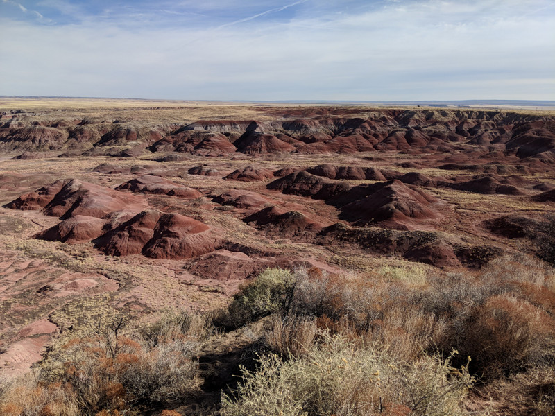 Badlands in the Painted Desert