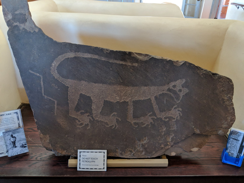 Big petroglyph mountain lion
