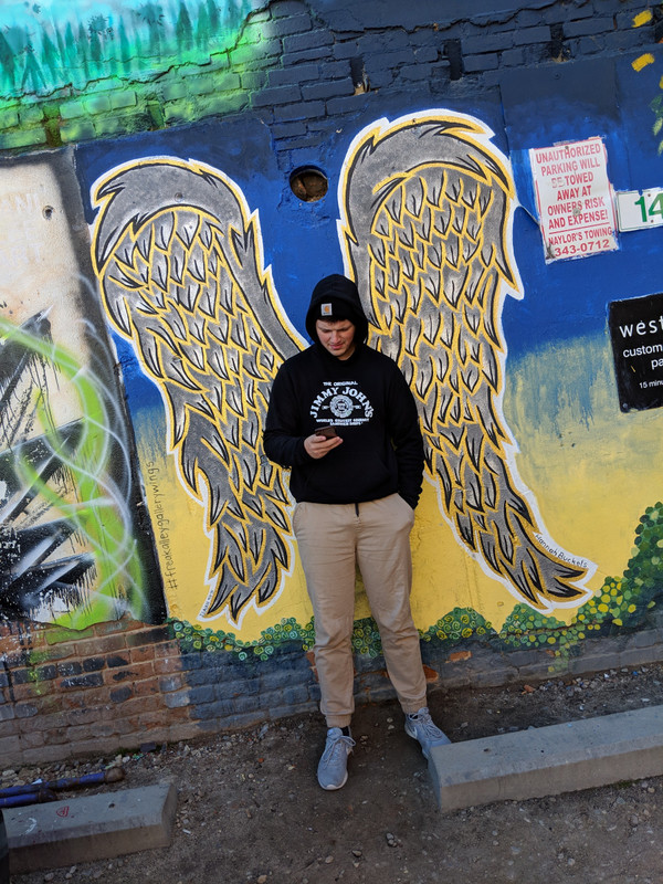 A real angel at Freak Alley Gallery