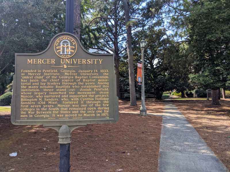 The gateway to Mercer (and the "War Between the States")