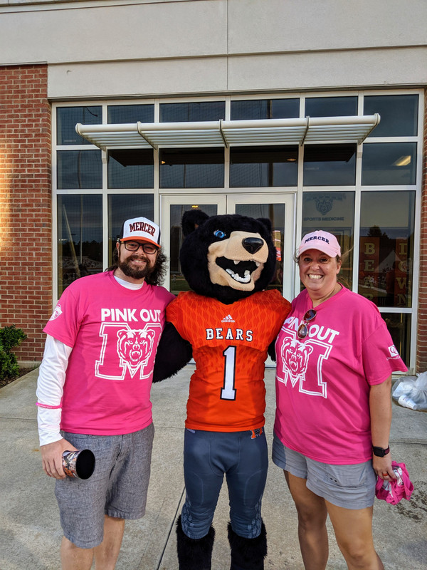 We ran into Toby Bear during the 4th quarter!