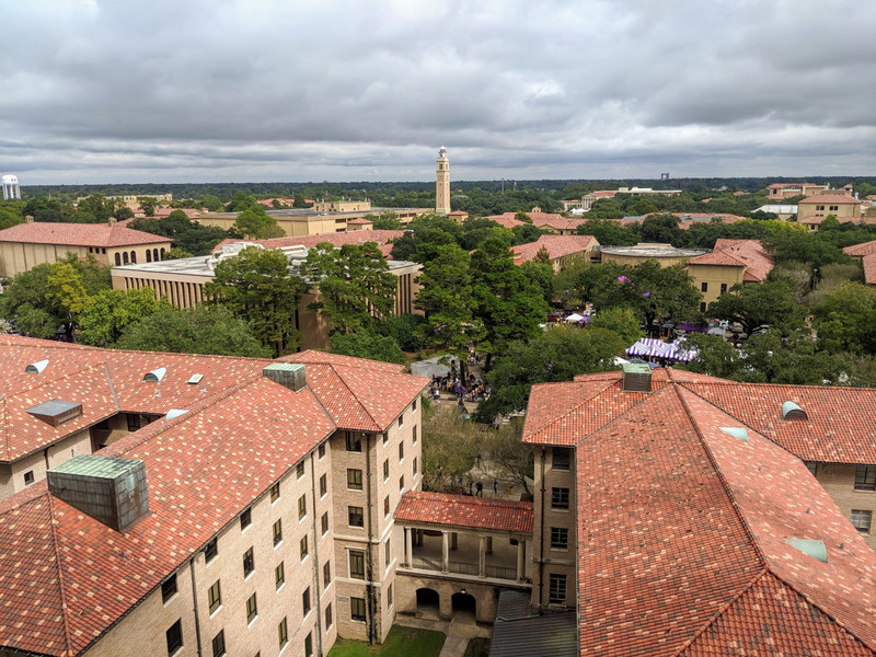 Decent view of campus from the upper deck