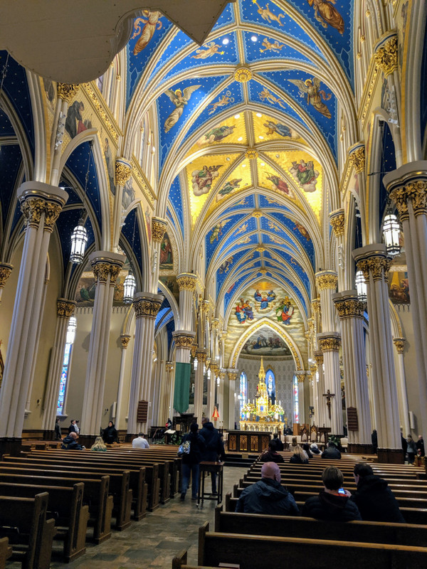 The interior of the Basilica of the Sacred Heart