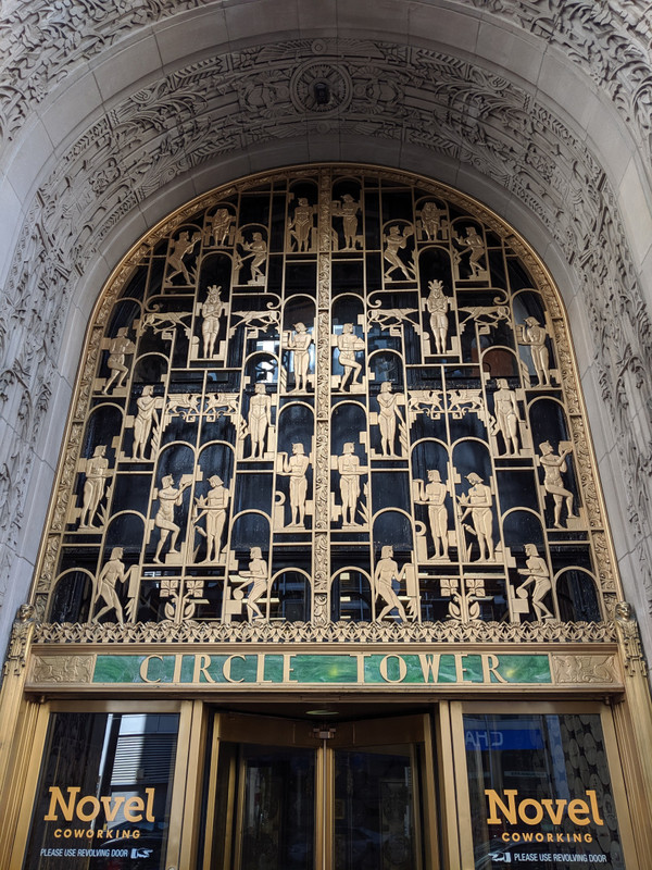 Doorway to the Circle Tower in Indianapolis - Art Deco