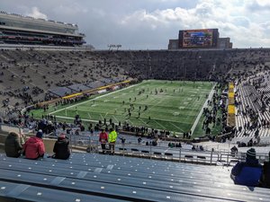 My first views of the inside of Notre Dame Stadium