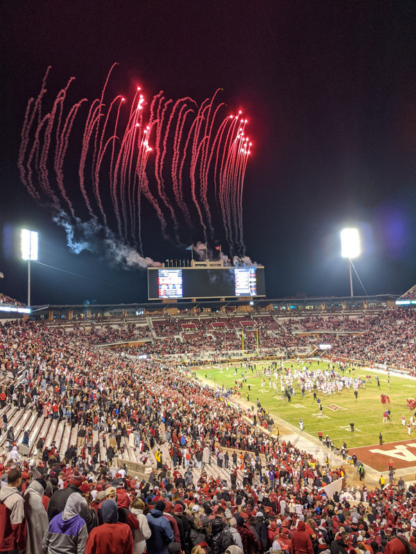 Crimson fireworks = good things for OU