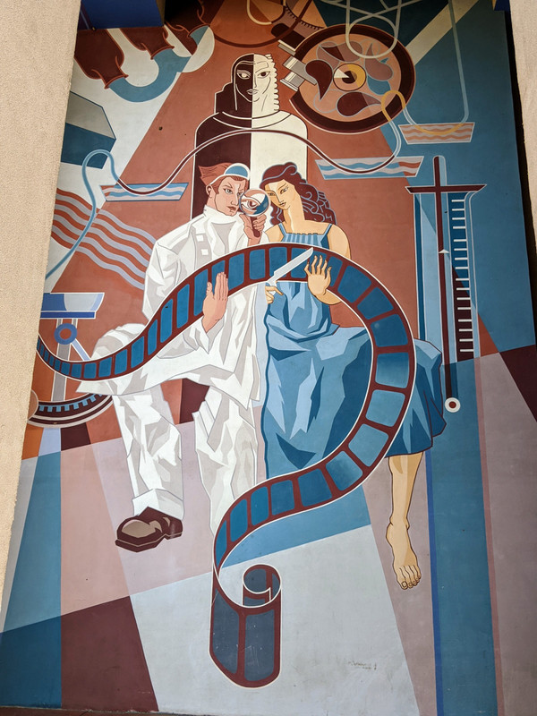 A mural on the Automobile Building
