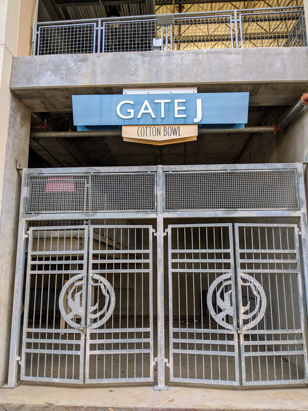 Iron gates at Cotton Bowl Stadium