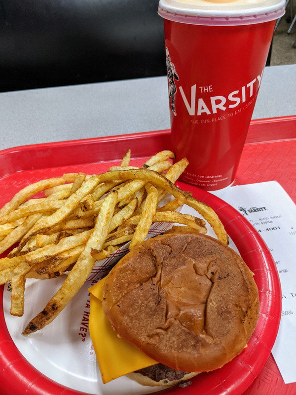 The Varsity isn't known for healthy options -- grease and a frosted orange