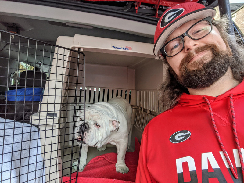 Took a moment for a post-game selfie with Uga