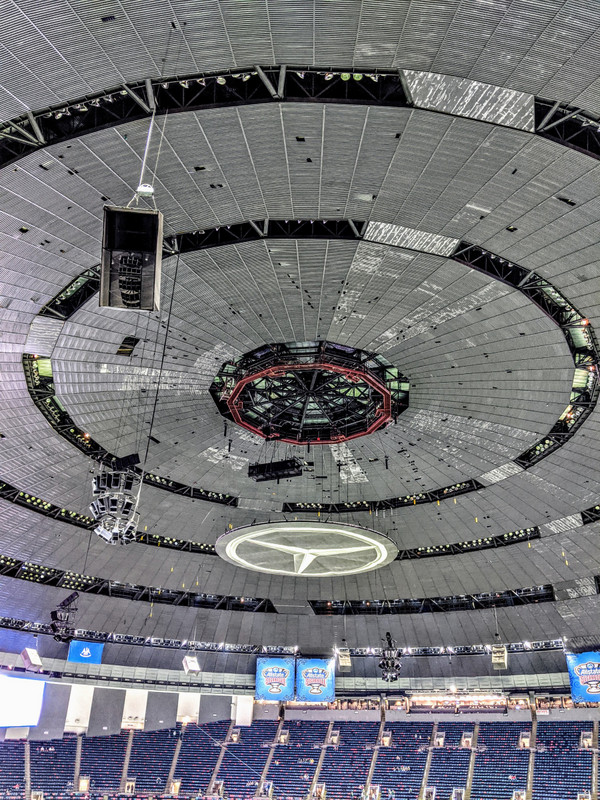 The roof of the Mercedes-Benz Superdome is kinda cool