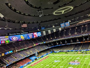 Just trying to get as much of the interior of the Superdome in my picture