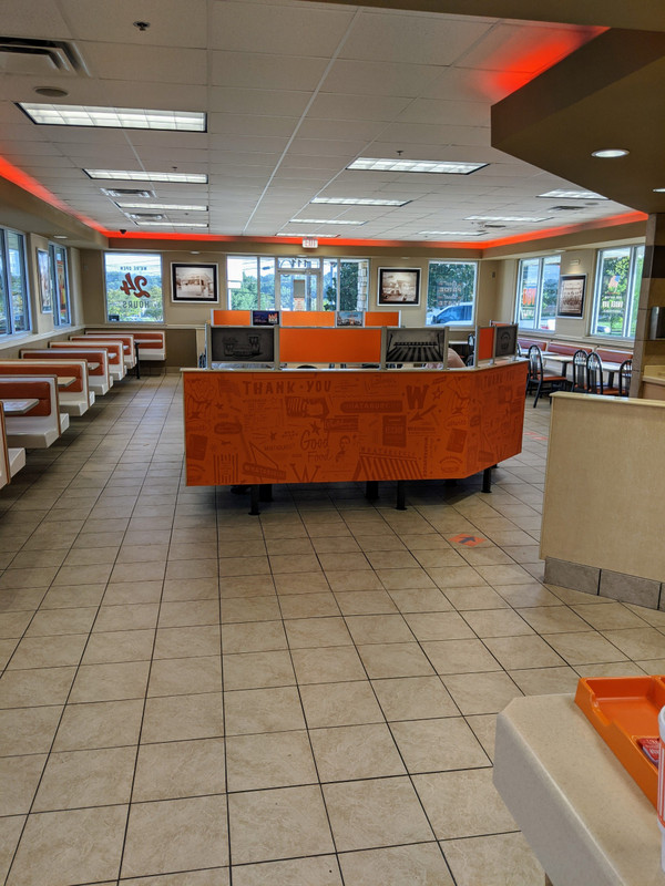 Sign of the times: an empty Whataburger