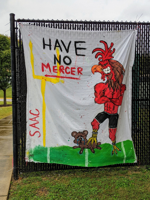 This JSU homecoming banner is a bit much