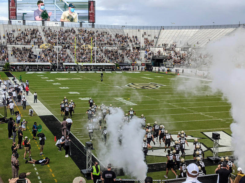The UCF Knights take the field