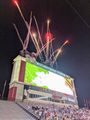 Fireworks above Williams-Brice Stadium before the football game