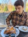 Nick is in awe of his Georgia Peach French Toast