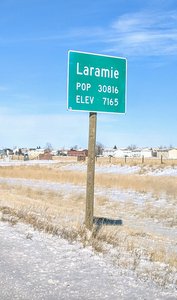 On the eastern edge of Laramie
