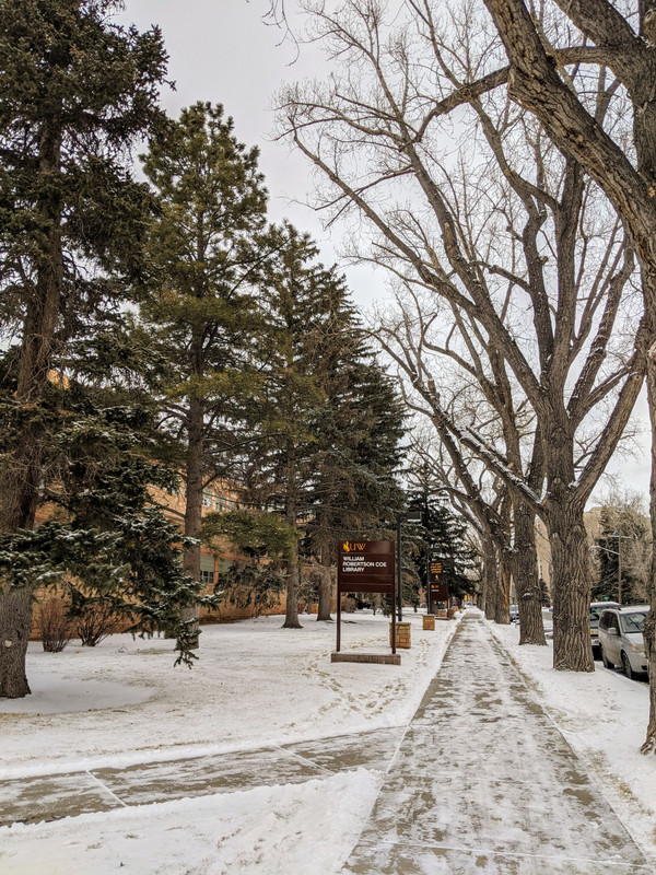 Wyoming's campus is seriously like a Christmas post card