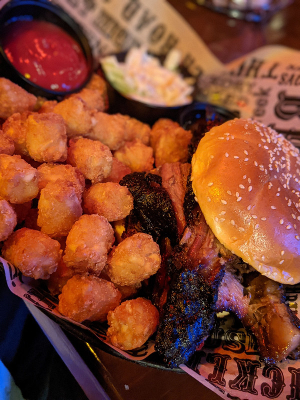 Some juicy brisket (and tots) at Calhoun's BBQ in Knoxville