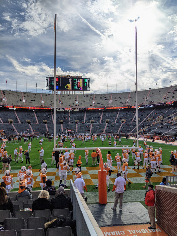 Warming up on a beautiful chilly day in Knoxville