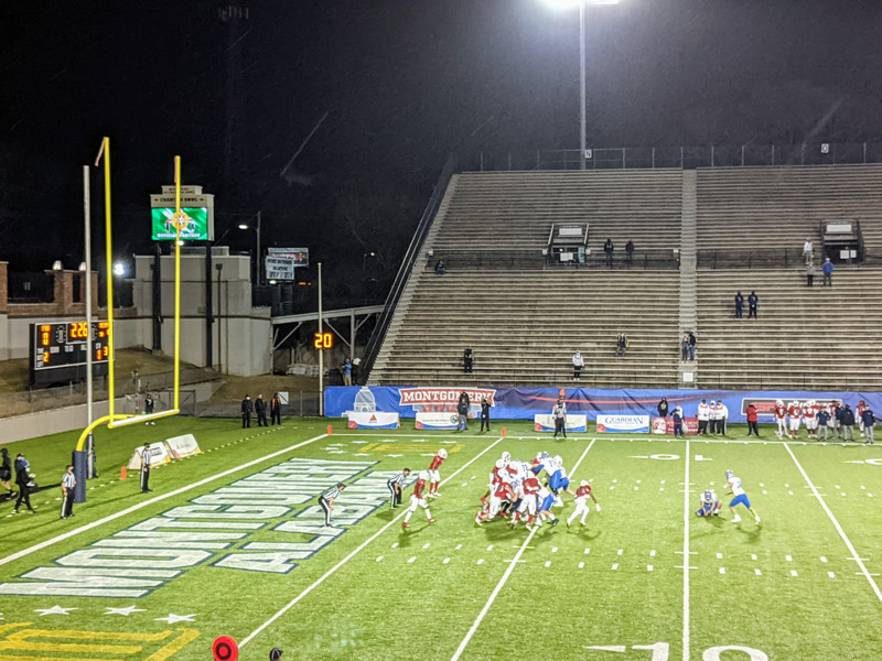 Field goal in the Montgomery Bowl