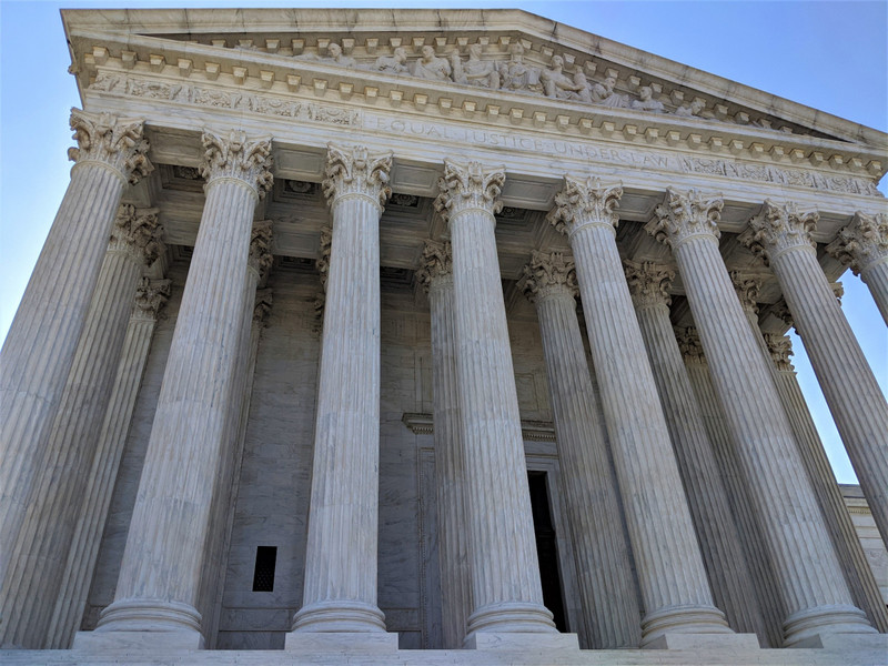 The top of the steps at the Supreme Court | Photo