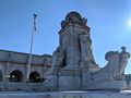 Columbus statue outside Union Station