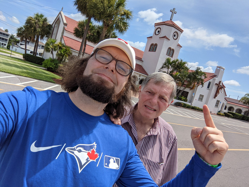 At the "Chicken Church" (Church by the Sea)