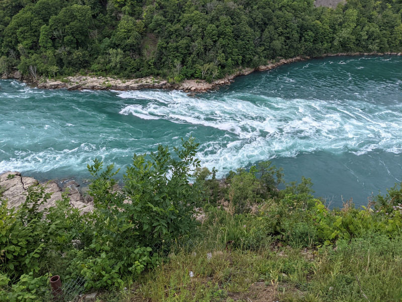 The rapids leading into the Whirlpool