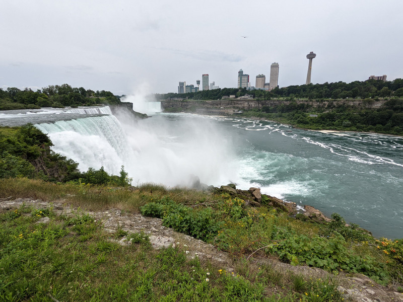 The view of the American Falls from Prospect Point