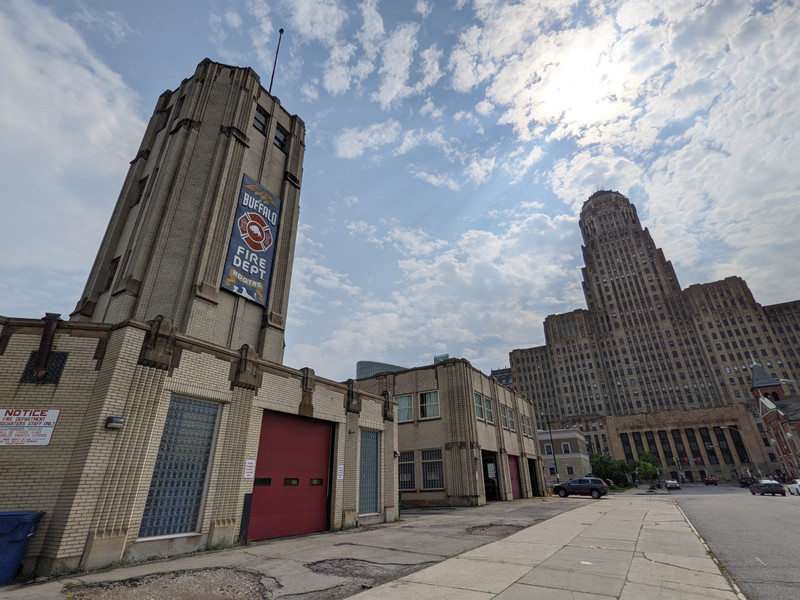 Fire Station and Buffalo City Hall - beautiful Art Deco functional monuments
