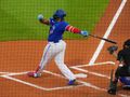 Vladdy at the plate on Friday night