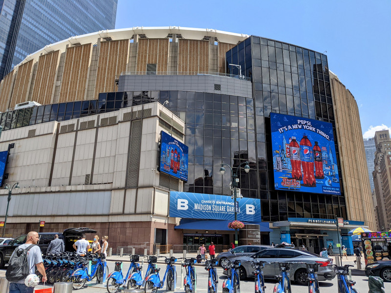 Madison Square Garden, seen from Penn Station