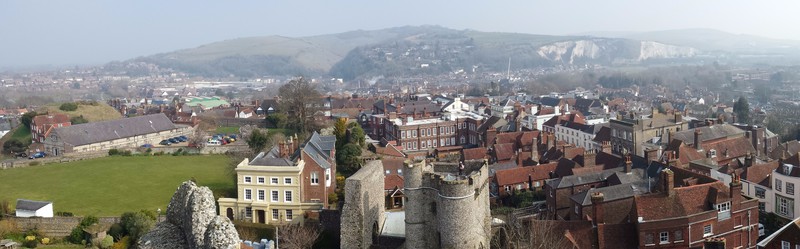 Panorama from Lewes Castle