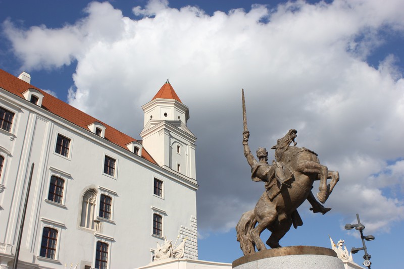 The front of Bratislava Castle