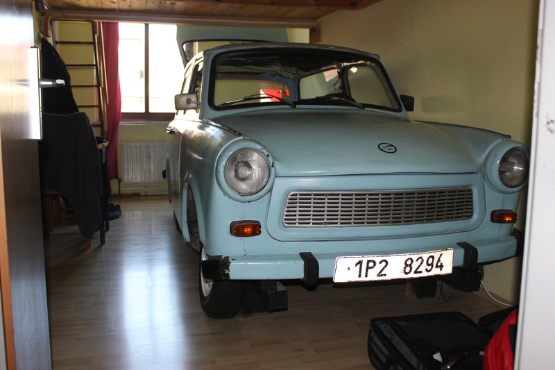 My bed is in the Trabi