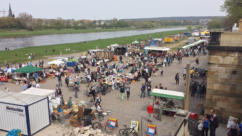 Flea Market by the Elbe River
