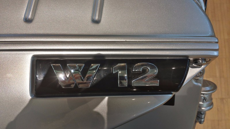 markings of the W12 engine - smallest 12-cylinder engine in the world