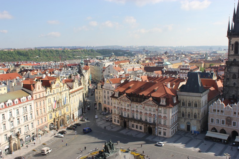 Old Town Square from above