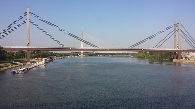 Last views of Belgrade over the Danube