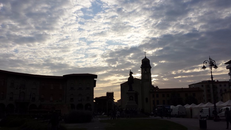 Great cloudy scene in Pisa