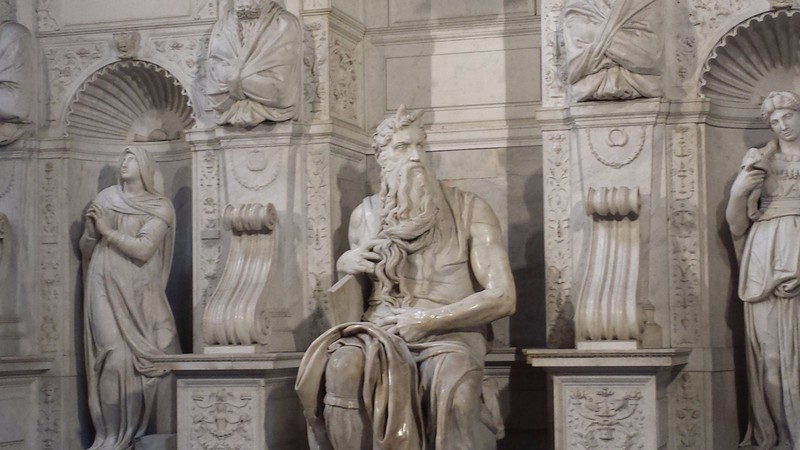 Michelangelo's Horned Moses in the San Pietro in Vincoli